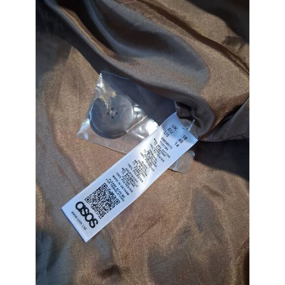 Asos Women's size 14 Oversized Utility Cargo Barn Field Boxy Grungecore Jacket - Picture 9 of 12